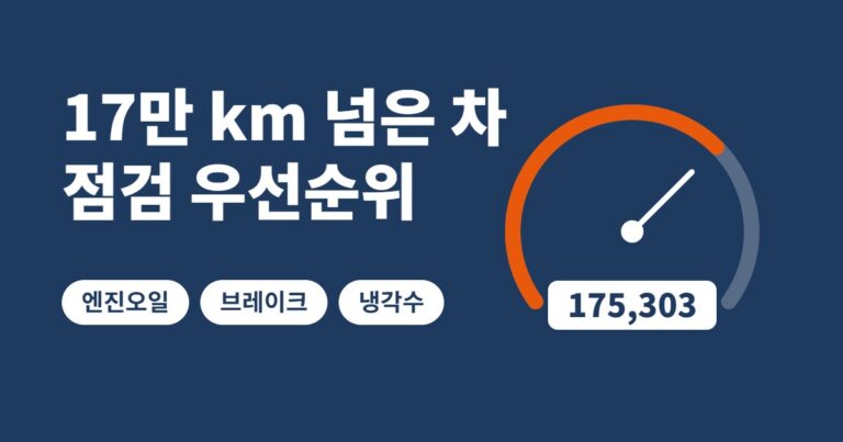 17만 km 넘은 차 점검 우선순위 썸네일