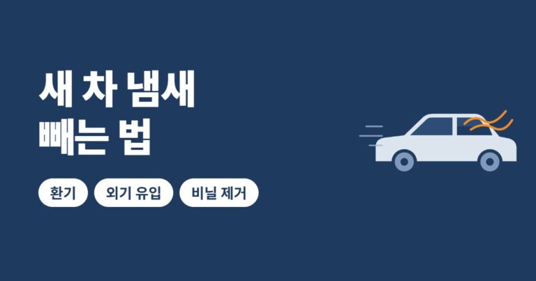 새 차 냄새 빼는 법 썸네일